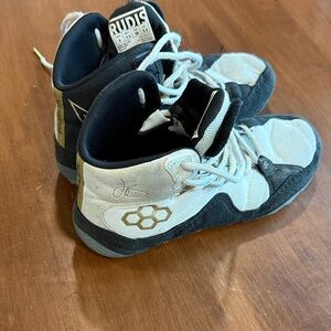 Rudis Wrestling Shoes  - Black and White